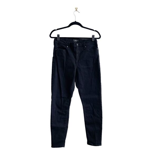 Banana Republic Women's Skinny Fit Denim Jeans Fade Resist Black Wash Size 29 - Picture 2 of 10